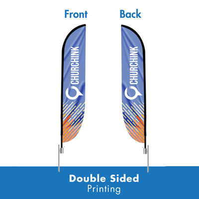 14' Double-Sided Spike Feather Flag