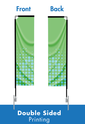Medium Double-Sided Rectangular Flag