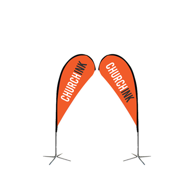 7' Double-Sided Teardrop Flag