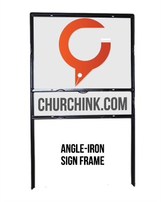 Angle Iron Metal Lawn Sign 36" x 24"