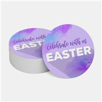 Easter Round Invite Cards