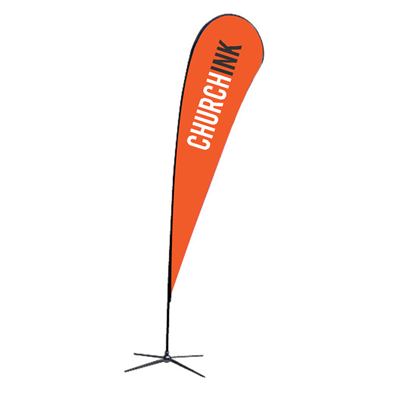 13.5' Single-Sided Teardrop Flag Replacement
