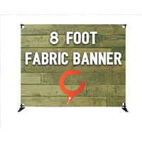 8' Slider Fabric Banner Stand