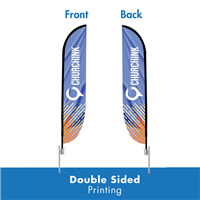10.5' Double-Sided X-Base Feather Flag