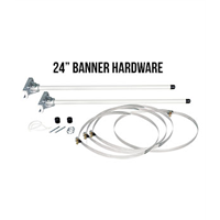 24" Pole Banner Hardware